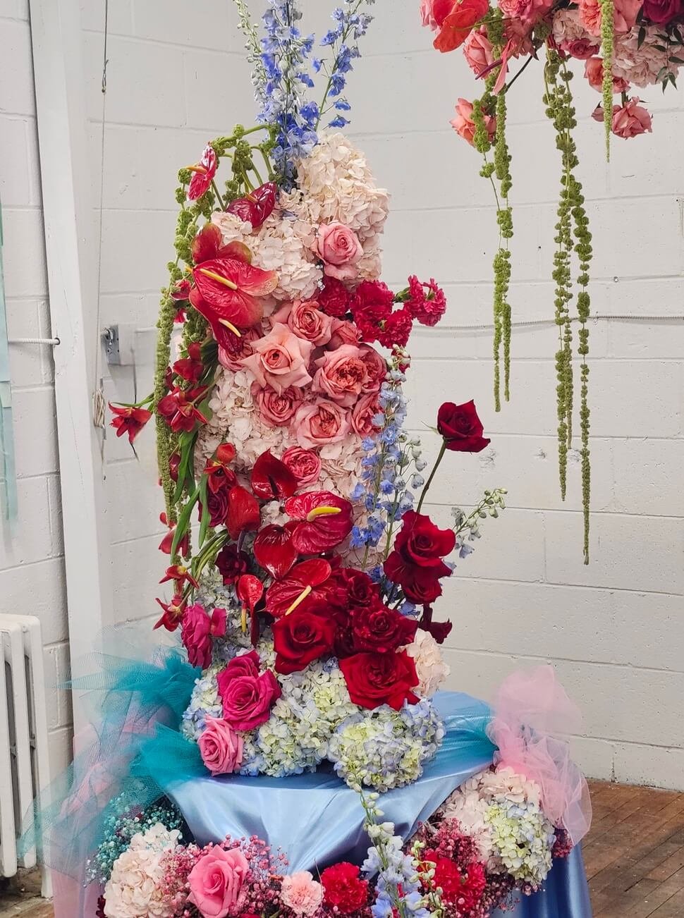 Ceremony floral installation