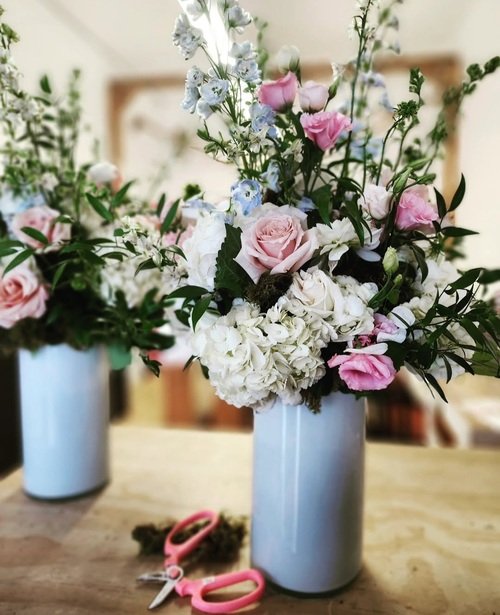 Lush assorted florals in vase