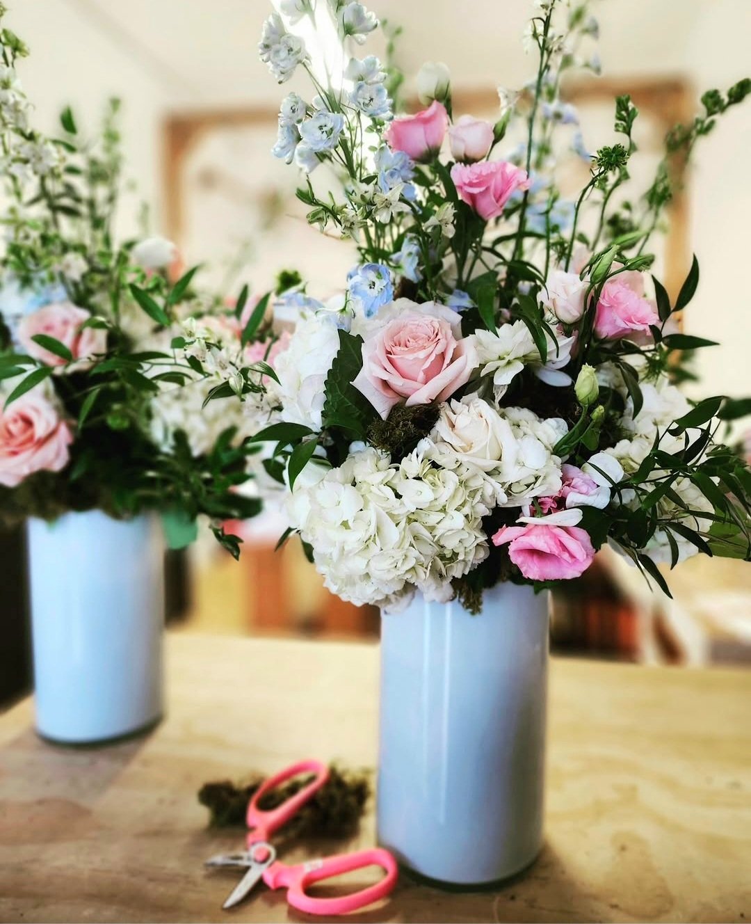 Vessel gridding and flower care detail