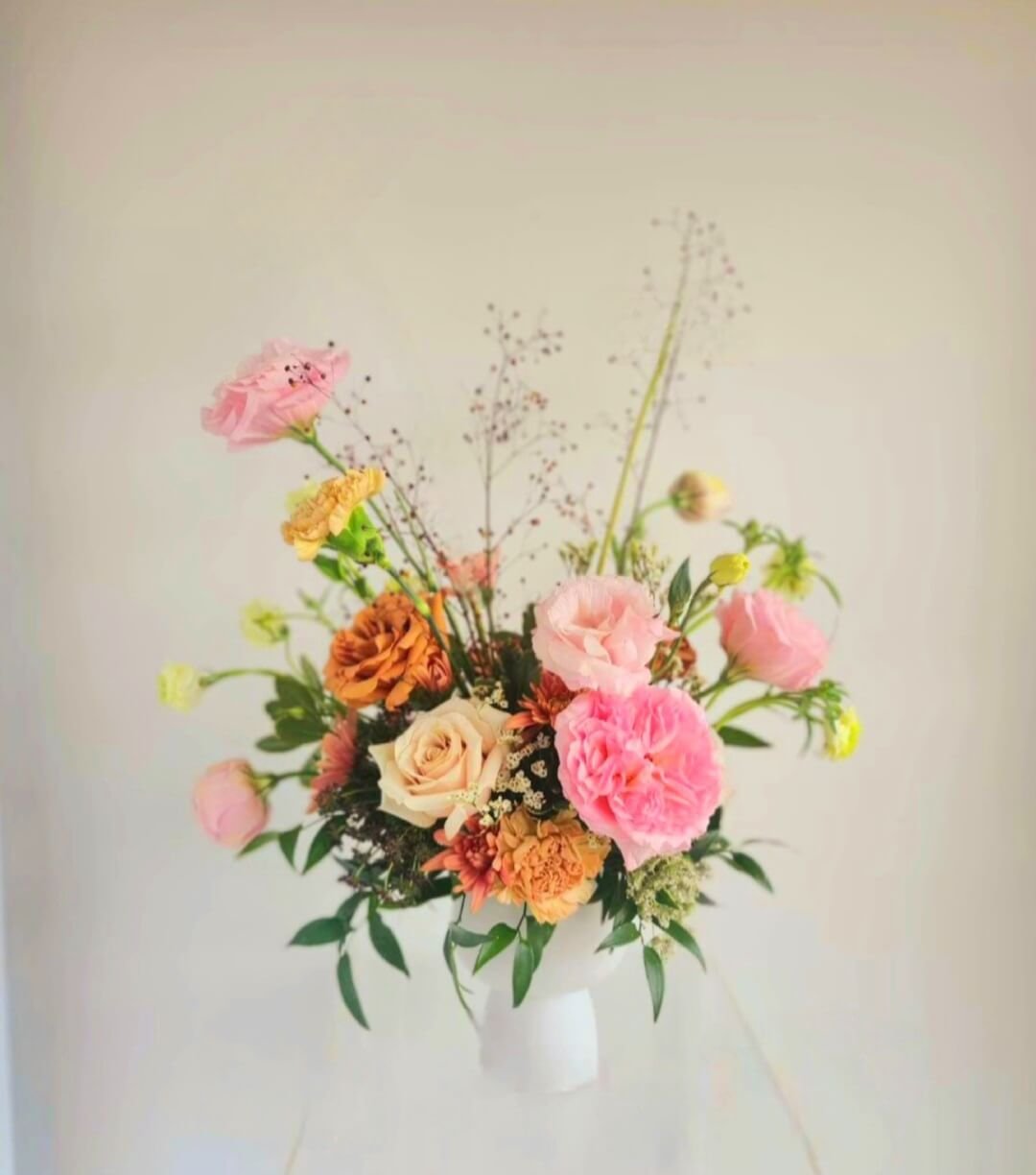 Finished student floral creation