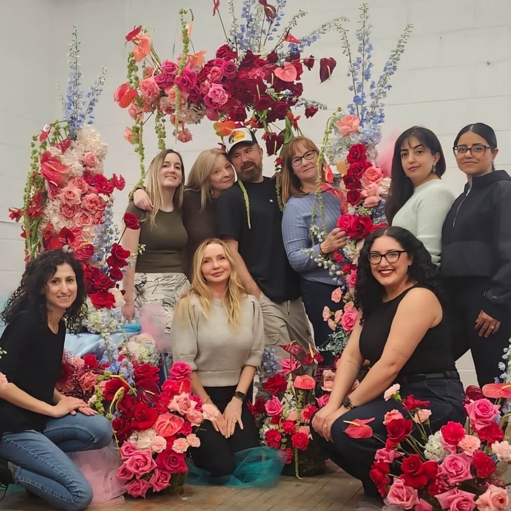 Ceremony floral installation
